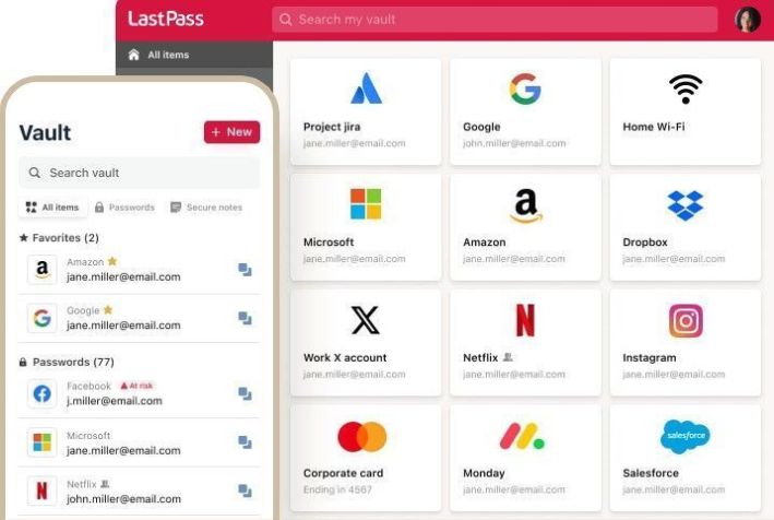 A limitação do plano gratuito é que os usuários só podem utilizá-lo em um dispositivo, computador ou celular • LastPass
