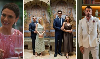 Convidados esbanjam estilo em casamento de Odete e César