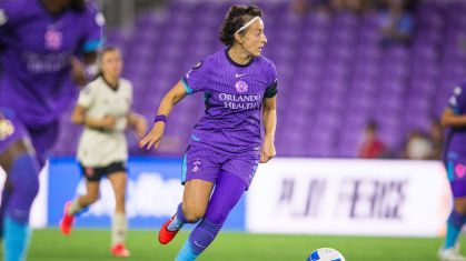 A brasileira Luana Bertolucci, jogadora do Orlando Pride