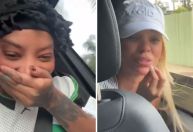 Ludmilla faz pegadinha com Brunna e usa spray de peido em carro; assista