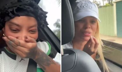 Ludmilla faz pegadinha com Brunna e diverte fãs