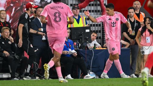 Luis Suárez discute com treinador adversário em Inter Miami x New York Red Bulls