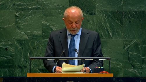 Lula fala durante conferência sobre solução de dois Estados na ONU