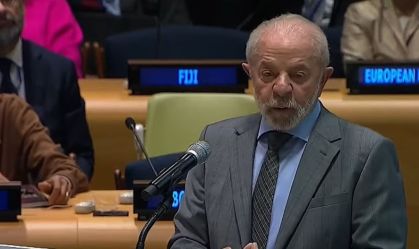 Presidente Lula durante evento sobre o clima na ONU