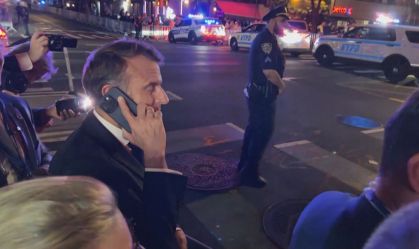 Macron é barrado em NY para passagem de comitiva e liga para Trump; vídeo