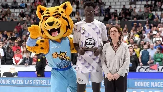 Mahamadou Landoure, jogador do time infantil do Real Madrid