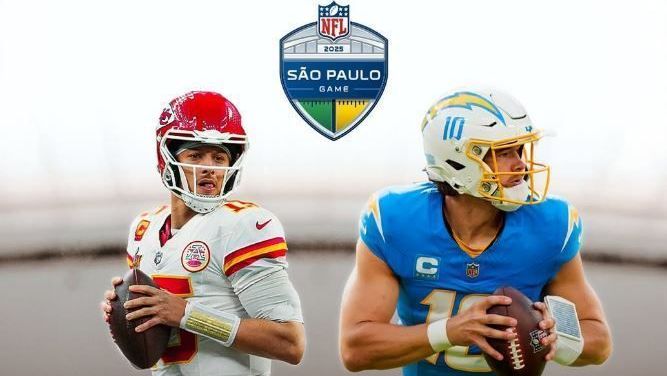 Patrick Mahomes, dos Cheifs, e Justin Herbert, dos Chargers, estarão em em campo na Neo Química Arena