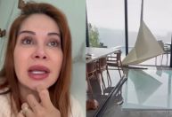 Maíra Cardi chora ao relatar susto em casa na reta final da gravidez