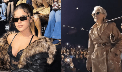 Maisa registra Meryl Streep em desfile caracterizada como Miranda; veja