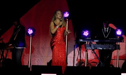 Mariah Carey durante show em Belém, no Pará