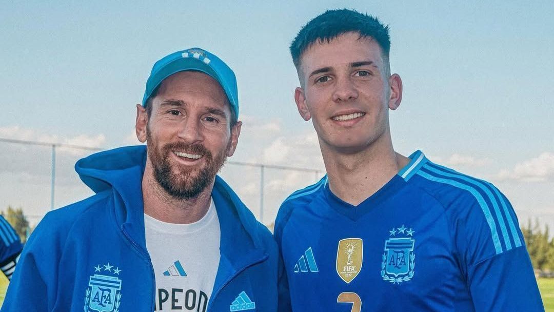 Lionel Messi e Franco Mastantuono