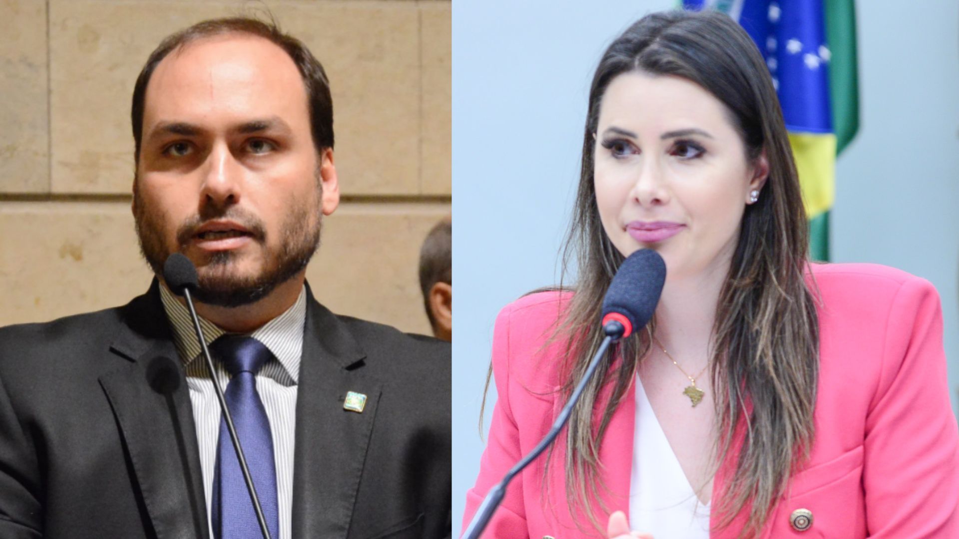 Carlos Bolsonaro e Carol de Toni