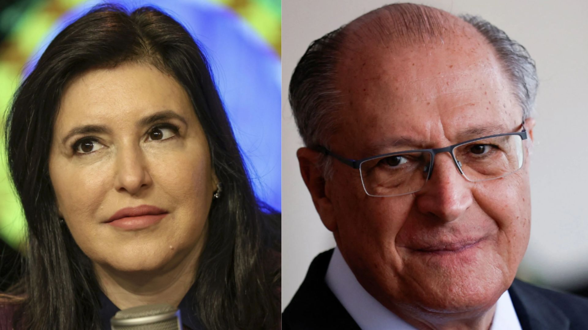 Simone Tebet e Geraldo Alckmin