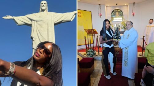 Naomi Campbell mostra fotos de viagem pelo Brasil