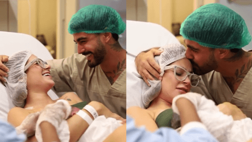 Os ex-Fazenda Nathalia Valente e Yuri Meirelles tiveram seu primeiro filho, Thalles