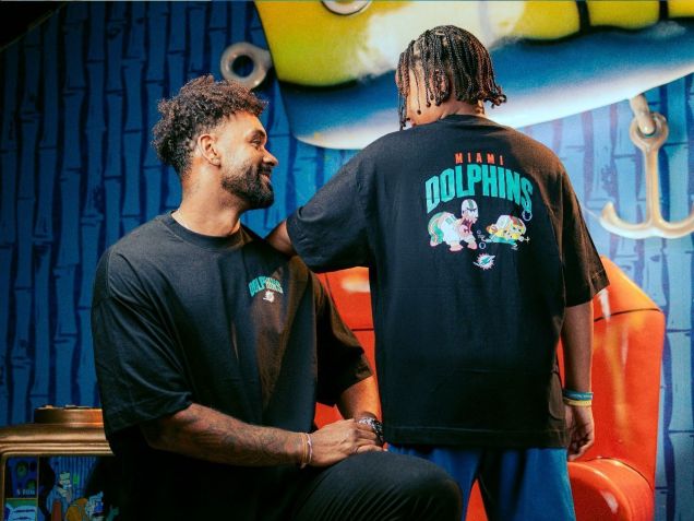 NFL lança coleção de Bob Esponja no Brasil • Divulgação