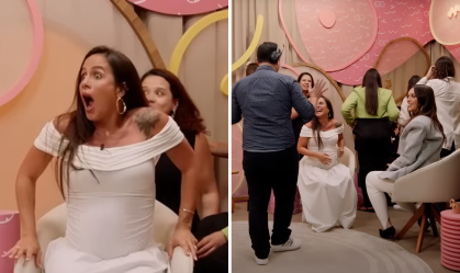 Mulher entra em trabalho de parto em gravação com Peixinho e Kalimann