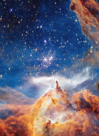 Registro da Pismis 24 feito pela Telescópio Espacial James Webb • Nasa, ESA, CSA e STScI