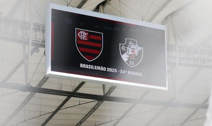 Placar do Maracanã pronto para Flamengo x Vasco