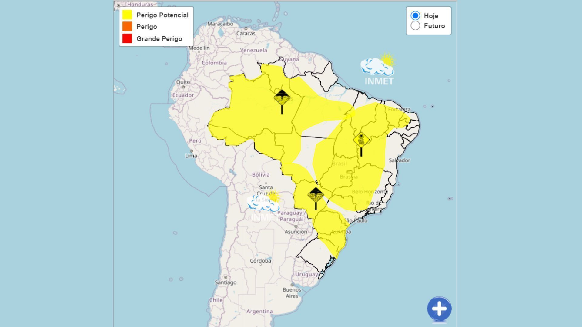 previsão do tempo