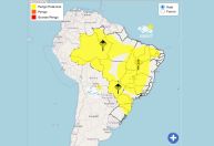Previsão: semana começa com chuvas intensas e baixa umidade no Brasil