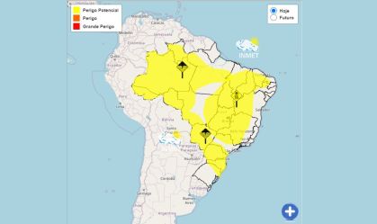 Previsão: semana começa com chuvas intensas e baixa umidade no Brasil