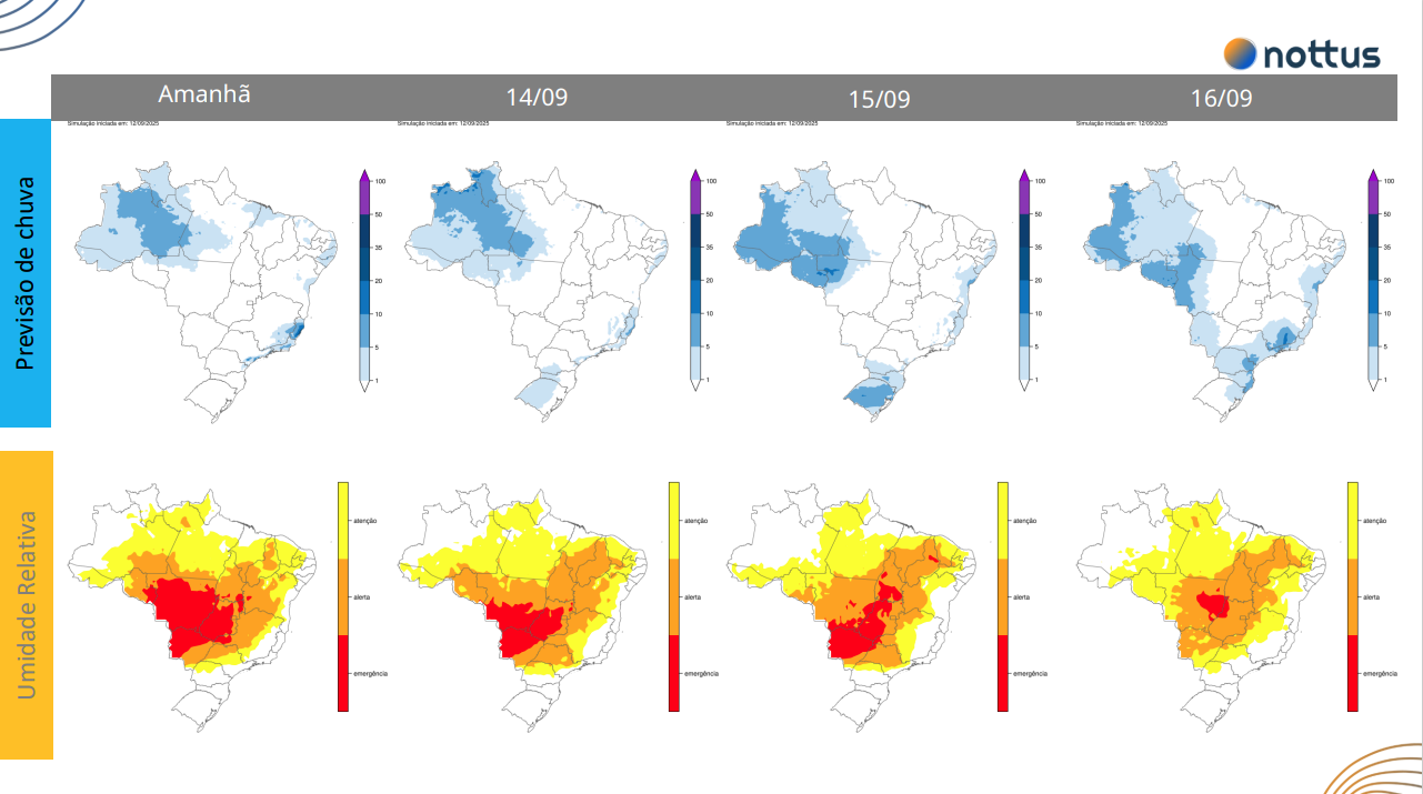 Frente fria deve atingir regiões Sul e Sudeste do país • Nottus/CNN