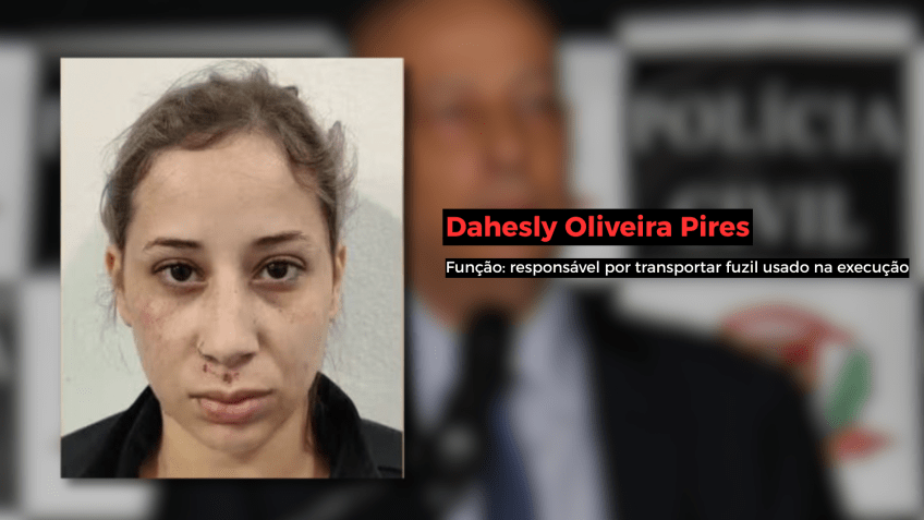 Dahesly Oliveira Pires, accused of transporting a rifle used in the crime. Said I received payment via Pix • Reproduction/CNN