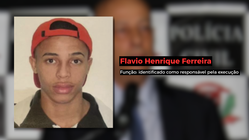 Flávio Henrique Ferreira de Souza, apontado como um dos executores do crime • Reprodução/CNN