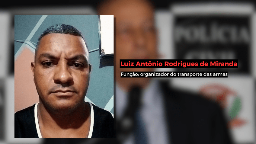Luiz Antônio Rodrigues de Miranda, pointed out for organizing the transportation of weaponry • Reproduction/CNN