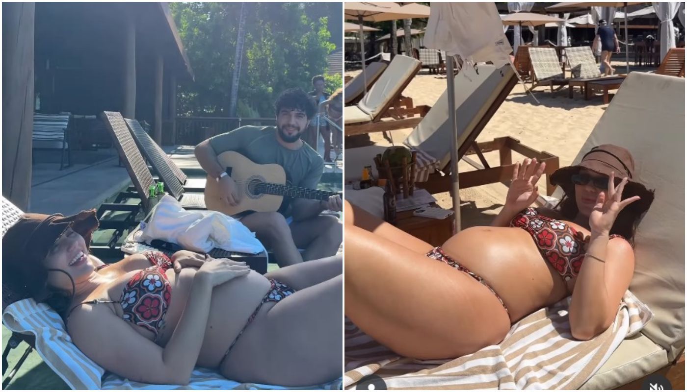 Grávida, Rafa Kalimann mostra férias de luxo com Nattanzinho