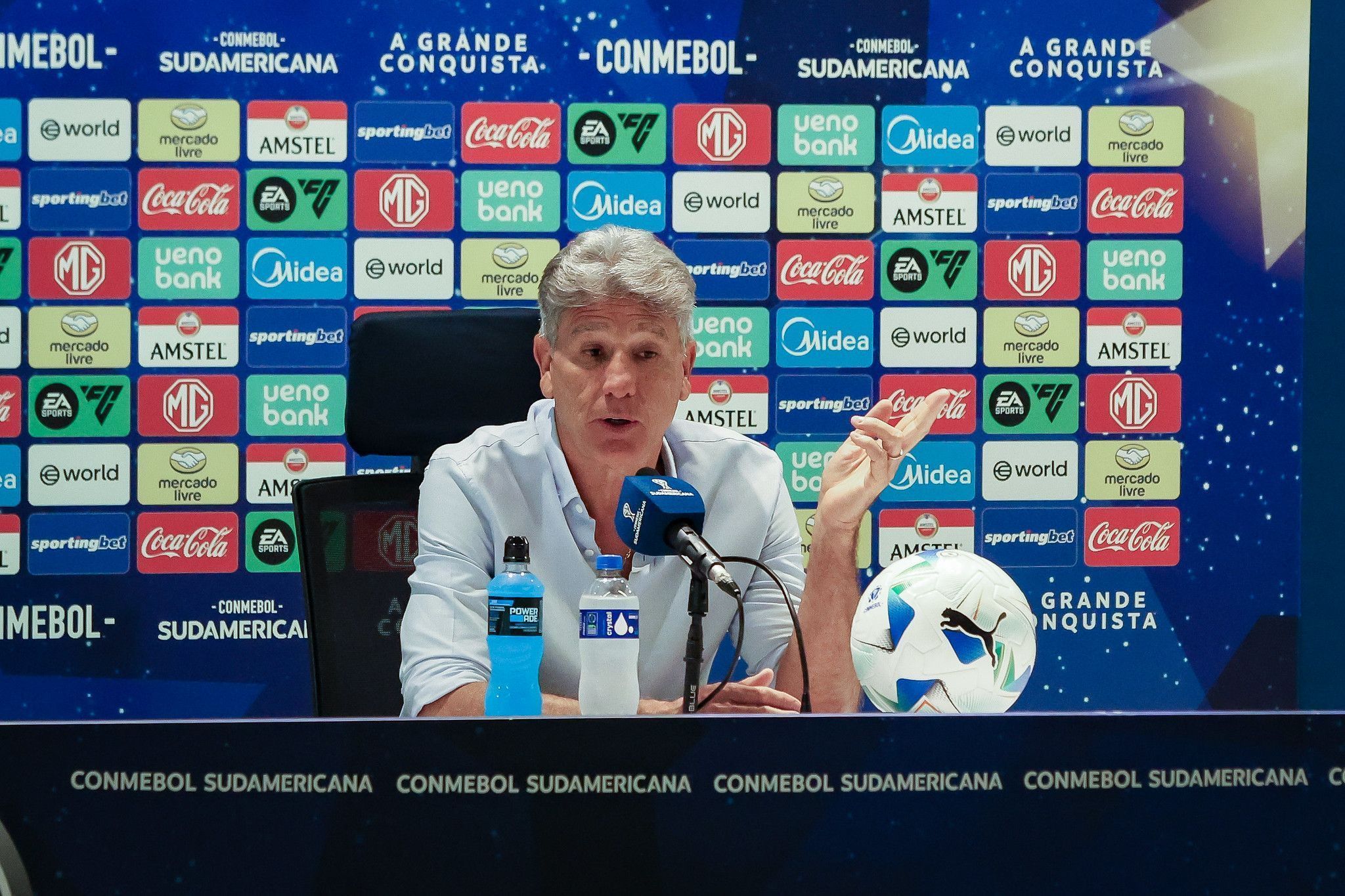 Renato Gaúcho em coletiva após Fluminense x Lanús
