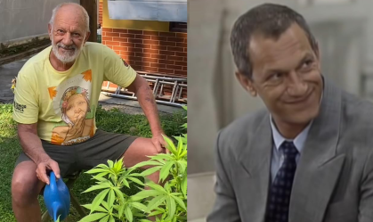 Ex-ator da Globo mostra plantação de maconha em sua casa