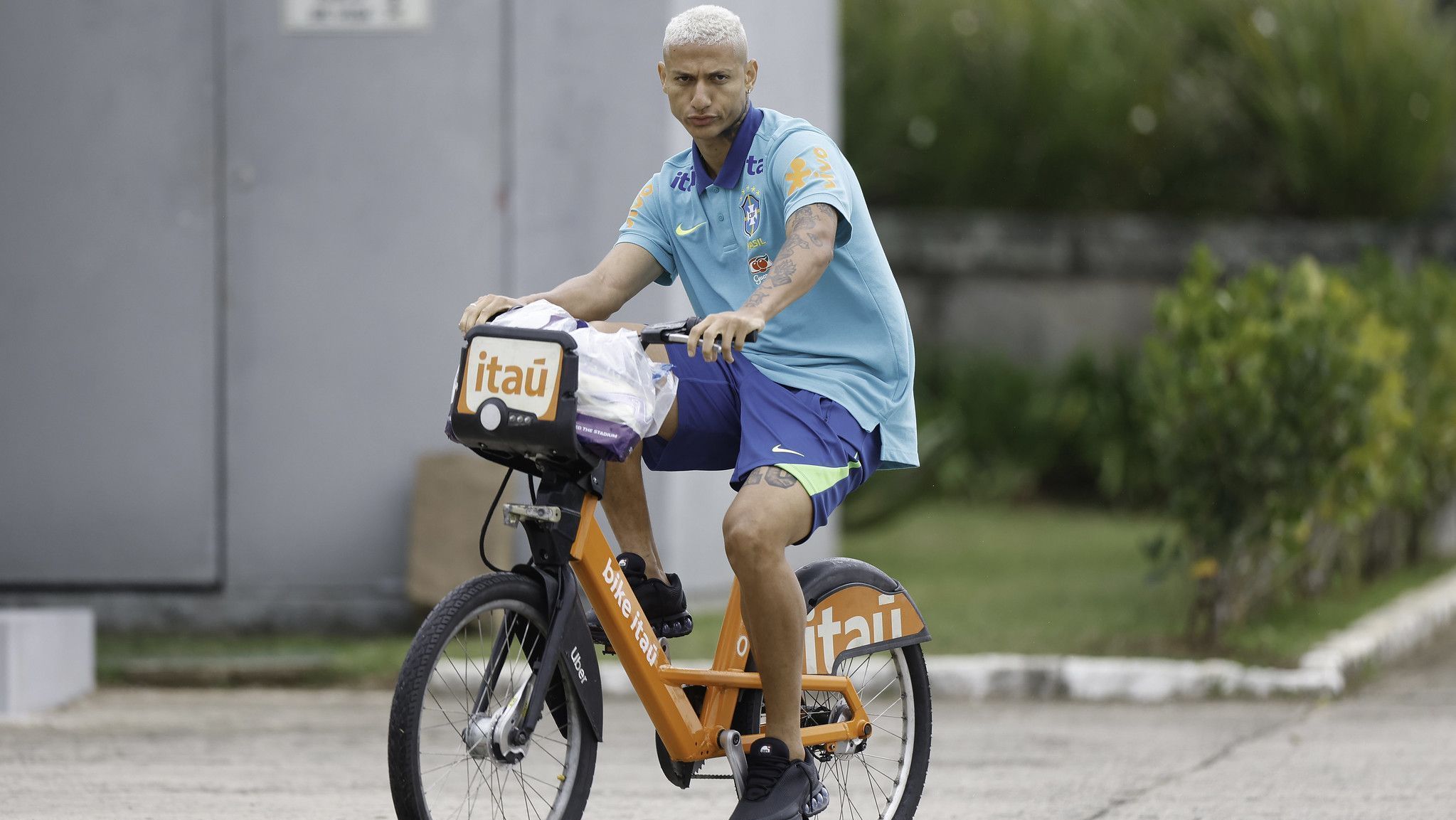 Imagens do treino da Seleção Brasileira na Granja Comary, antes do jogo contra o Chile, pelas Eliminatórias