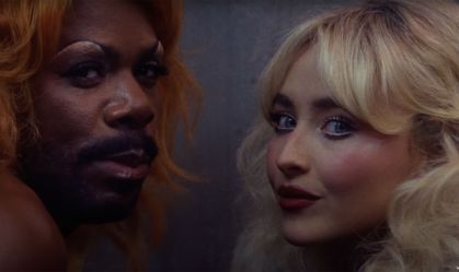 Colman Domingo and Sabrina Carpenter in 'Tears."