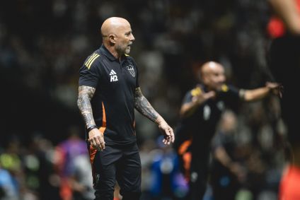Jorge Sampaoli em Atlético-MG x Bolívar
