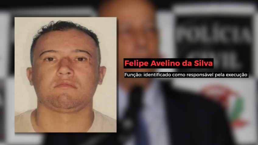 Felipe Avelino da Silva, the “Mascherano”, suspected of performing the shots at the former delegate • Reproduction/CNN