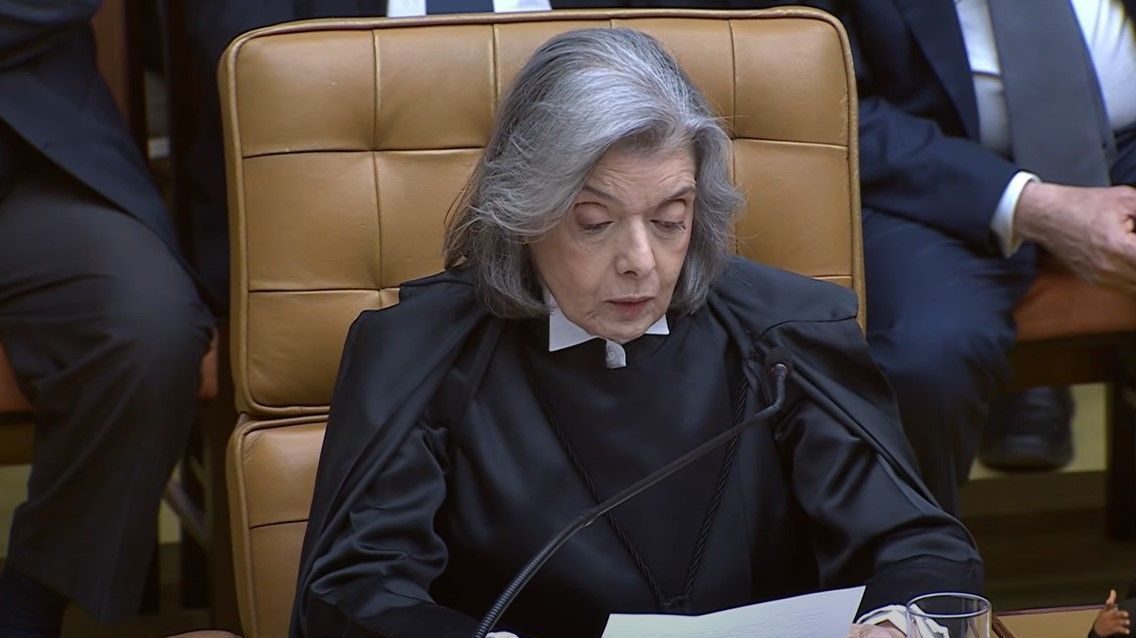 Ministra do STF (Supremo Tribunal Federal) durante posse de Edson Fachin como presidente da Corte, em Brasília, 29 de setembro de 2025