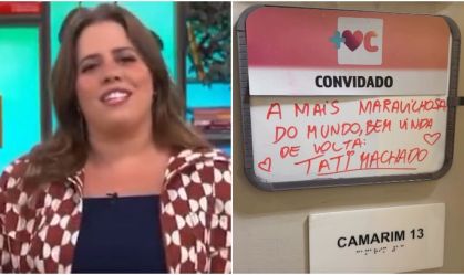 Tati Machado é recebida com carinho após assumir "Mais Você"; veja