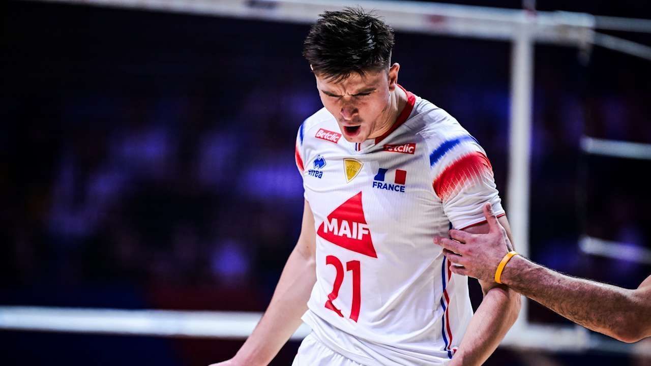 Théo Faure é uma das esperanças da França no Mundial de Vôlei • Foto: Divulgação/ VNL