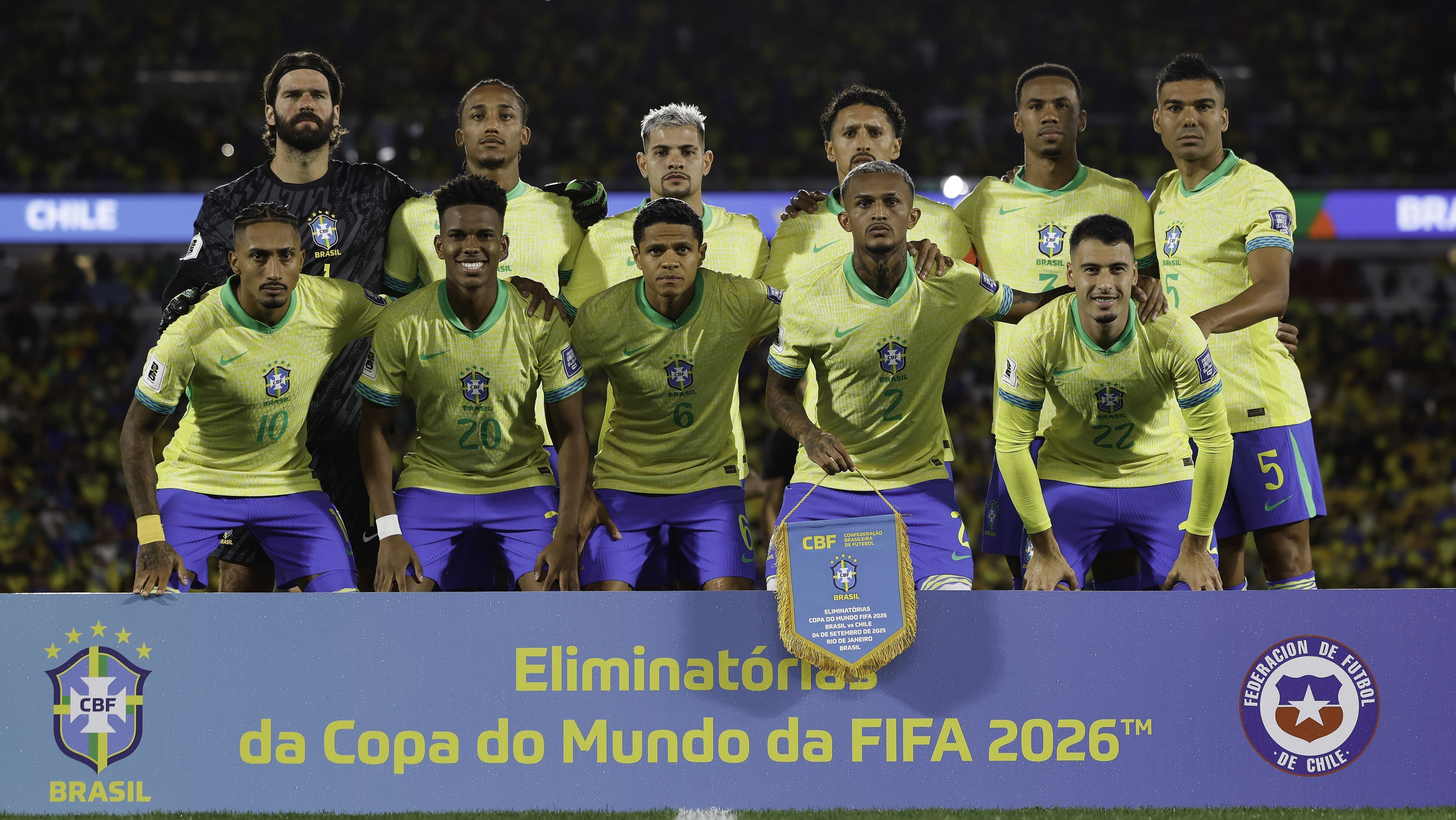 Seleção Brasileira em jogo das Eliminatórias da Copa