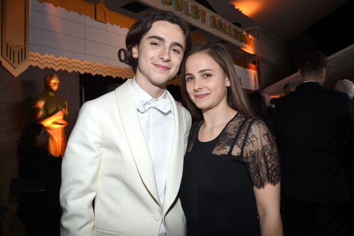 Timothée Chalamet e Pauline Chalamet • Kevork Djansezian/Getty Images