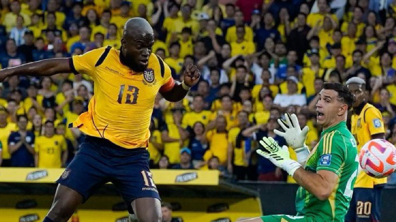 Enner Valencia encerrou jejum de cinco meses sem marcar em Equador x Argentina