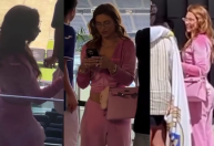 Virginia visita estádio do Real Madrid após boatos de affair com Vini Jr