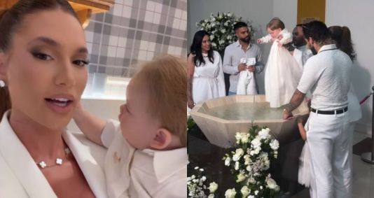 Virginia batiza José Leonardo antes da festa de 1 ano do filho | CNN Brasil