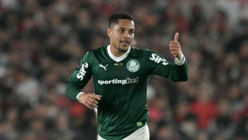 Vitor Roque, jogador do Palmeiras