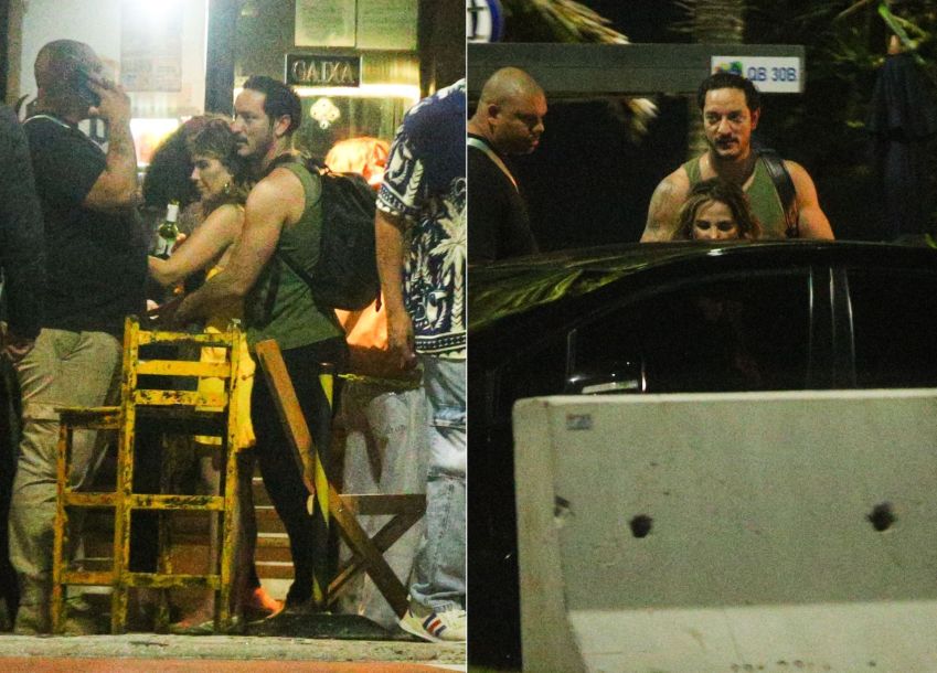 Segundo fotógrafo que fez o flagra, Allan e Wanessa foram embora juntos para o hotel • Thiago Martins/Agnews