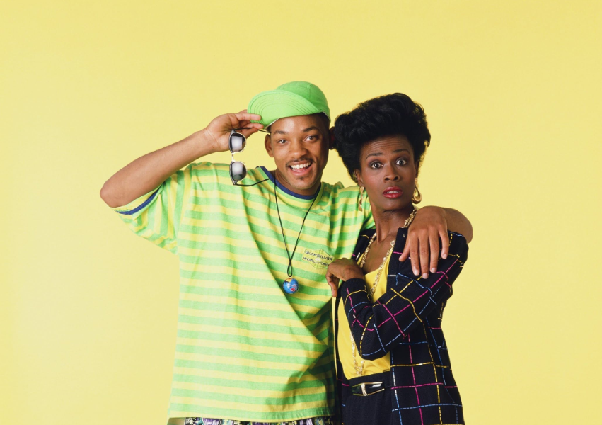 Will Smith e Jane Hubert em "Um Maluco no Pedaço" • NBC - © NBC Universal, Inc.