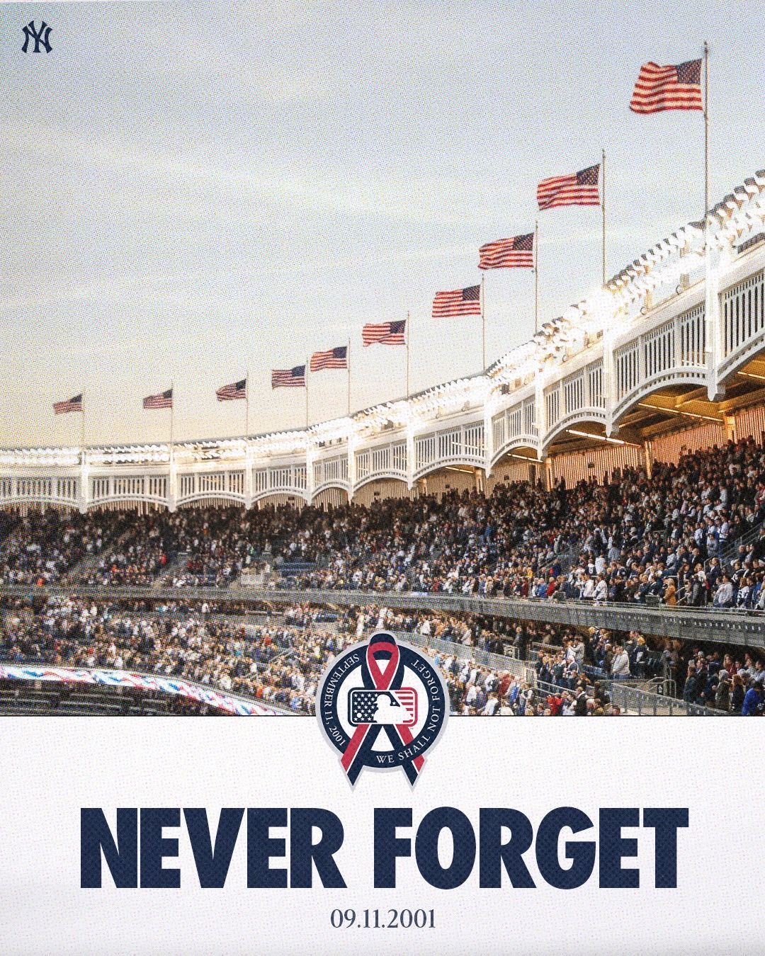 Yankee Stadium recebe Trump em cerimônia de 11 de Setembro • Divulgação/Yankees