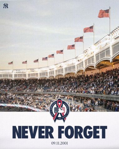 Yankee Stadium recebe Trump em cerimônia de 11 de Setembro • Divulgação/Yankees